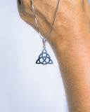 Sterling Silver Triquetra Pendant: Celtic Knot Trinity Necklace