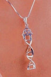 Sterling Silver DNA Celtic Knot Necklace - Handmade Irish Jewelry