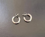 Sterling Silver Hoop Earrings: Half Inch Diameter, Everyday Wear