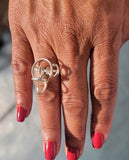 Handmade Sterling Silver Infinity Ring: Abstract Wire Design