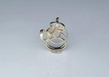 Handmade Sterling Silver Infinity Ring: Abstract Wire Design