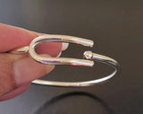 Sterling Silver Tuning Fork Bracelet - Handcrafted Music Cuff