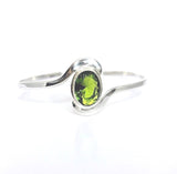 Peridot Cuff Bracelet: Sterling Silver August Birthstone Jewelry