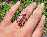 Chester Allen Sterling Silver Crystal Ring - New Orleans Gift