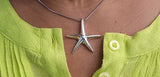 Sterling Silver Starfish Pendant Necklace: Ocean Inspired Jewelry
