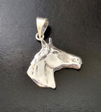 Horse necklace, Sterling silver horse head pendant, womens equestrian jewelry, mens rancher gift Chinese Year of the horse