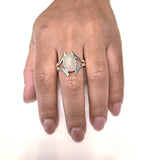 Rare Ethiopian Opal Sterling Silver Ring: Handmade October Birthstone