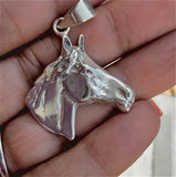Horse necklace, Sterling silver horse head pendant, womens equestrian jewelry, mens rancher gift Chinese Year of the horse