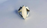 Handmade Moonstone Sterling Silver Statement Ring - Size 9