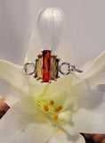 Gemstone Silver Bangle Bracelet: New Orleans Jewelry Art