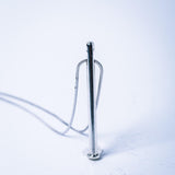 Sterling Silver Nail Pendant Charm: Handmade Construction Jewelry