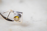 DNA Helix Gemstone Cuff Bracelet: Sterling Silver Genetic Code, Purple & Gold