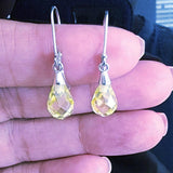 Peridot Drop Earrings Sterling Silver: August Birthstone Jewelry