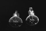 Sterling Silver Protractor Cufflinks: Engineer, Mason, Formal Wear