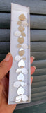 Sterling Silver Leaf Link Bracelet, Hammered Reversible Design