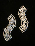 Sterling Silver Adinkra Symbol Earrings: Gye Nyame, Sankofa, Dwennimmen