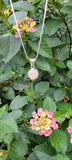 Rose Quartz Sterling Silver pendant necklace: handmade jewelry gift for Love and Healing