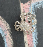 Crystal Crab Pendant Sterling Silver July zodiac sign, Ocean Gulf culture gift