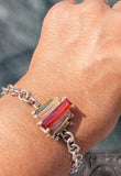 Gemstone Silver Link Bracelet: New Orleans Jewelry Art