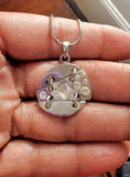 Sterling Silver  modernist  pendant necklacePendant: Handmade Geometric Jewelry