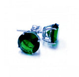 Emerald Crystal Claddagh Ring: Sterling Silver Promise Ring