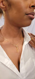 Handmade DNA Double Helix pendant with chain: Gold Science Jewelry Gift