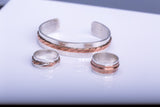 gift for him, Silver Band Ring, Handmade, Sterling Copper Mens ring, wedding ring, thumb ring. one of a kind Birthday gift