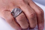 Eagle Head Ring, silver ring size 11, handmade jewelry, gift for him