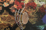 One of a Kind necklace, Chester Allen design Silver abstract pendant