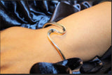 Silver swirl cuff bracelet