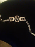Silver link bracelet, meaningful jewelry for her, Chester Allen original design