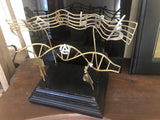 Music Art sculpture Science and Music inspired  DNA with a Composers musical staff DNA New Orleans inspired handmade home or office gift