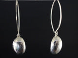 Handmade drop earrings Sterling silver unique tailored classy look