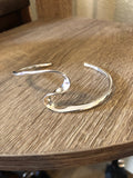 Silver swirl cuff bracelet