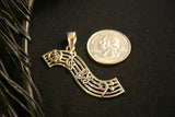 Adinkra Music Inspired Necklace, Sterling Handmade Jewelry called Righteous Root Chord, Unique gift for music lovers