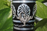 Sankofa Bird silver link bracelet