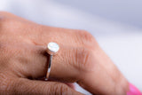 Mothers Day Gift, Opal ring small handmade semiprecious stone