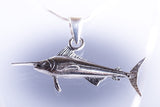 Mothers Day Gift, Marlin or swordfish necklace sterling silver handmade nautical jewelry