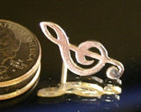 Treble clef Sterling silver pendant_052