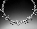 Mothers Day Gift, Music Heart link bracelet Silver, handmade Music gift for Jazz and Classical lovers, Choir, band  and music teacher