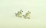 Mothers day gift,  Music heart Drop Earring Handmade Sterling silver Dangle dainty earring for girl playing music or a great teachers gift