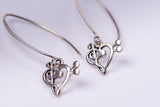 Music heart Drop Earrings