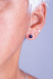 Carnelian stud earrings