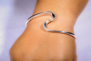 Silver cuff bracelet,