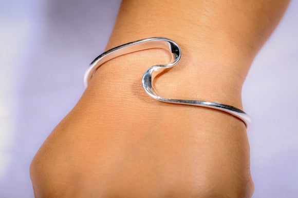 Silver cuff bracelet,