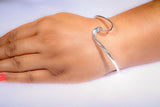 Silver cuff bracelet,