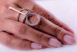 Silver Ankh ring, handcrafted by Chester Allen, coptic cross, Kemetic Egyptian jewelry, Divine feminine Statement jewelry