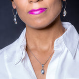 Mothers Day Gift, Handmade drop earrings Sterling silver unique tailored classy look