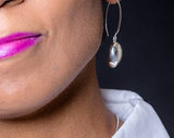 Mothers Day Gift, Handmade drop earrings Sterling silver unique tailored classy look