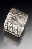 Silver ring, braided band, handmade mens jewelry, unisex made to size, artfully crafted silver ring jewelry by NOLA artist Chester Allen